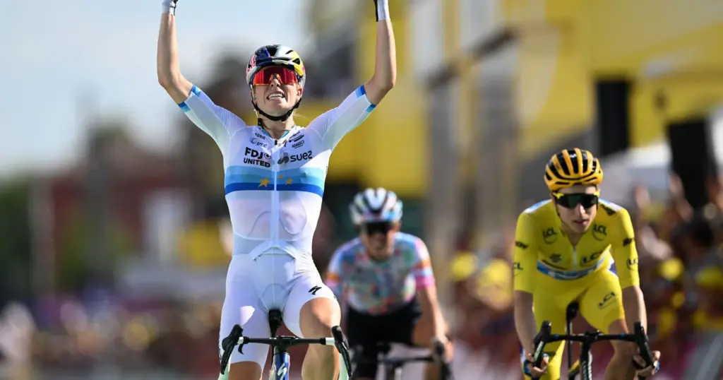 5. Etappe der Tour de France Femmes: Vollering siegt und Niedermaier glänzt